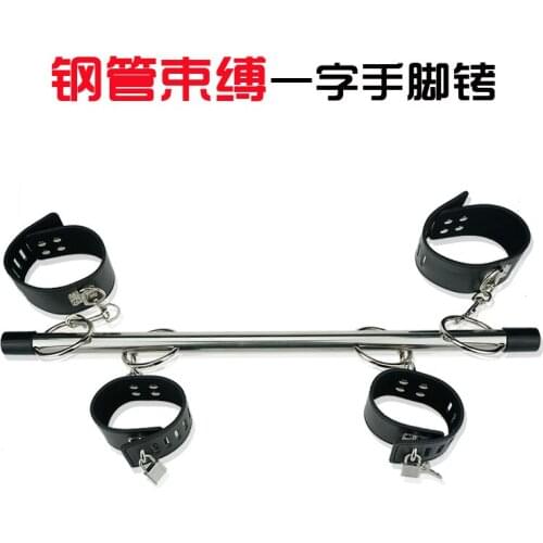 Adult sex health products fixed feet shackle men and women dog slave shackles word forced open leg bondage Exotic Accessories An