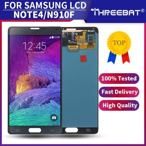 5.7'' SUPER AMOLED Replacement for SAMSUNG Galaxy Note 4 Note4 N910 N910C N910A N910F N910H LCD Display Touch Screen Digitizer