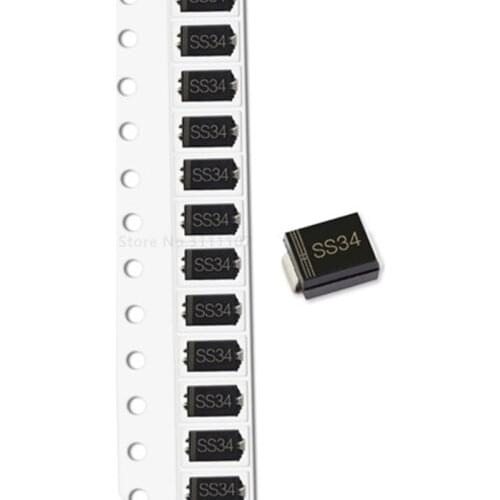 100PCS/Lot Schottky Diode SS34 SK34 SMD 1N5822 SS34 Wholesale New