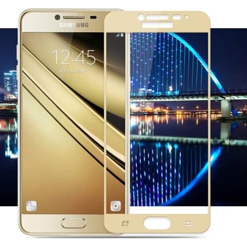 2pcs 2.5D curved Full Cover Tempered Glass HD For Samsung Galaxy A9 A5 A7 2017 J5 J7 Prime J320 A3 C5 C9 pro on 5 7