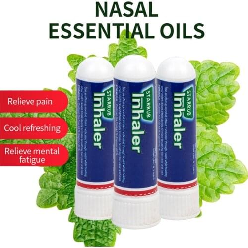 3Pcs Rhinitis Mint Cream Keychain Inhaler Rhinitis Nasal Essential Oils Cold Headache Congestion Relief Refresh Nose Ointment
