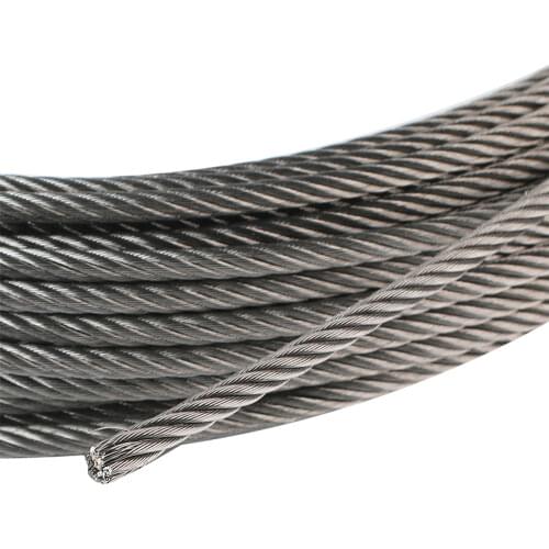 304 Stainless Steel Cable 10roll x50 Meter Wire Rope Cable Rope 1MM Wire Rope With 0.8MM Stainless Steel Cable Plastic wrap