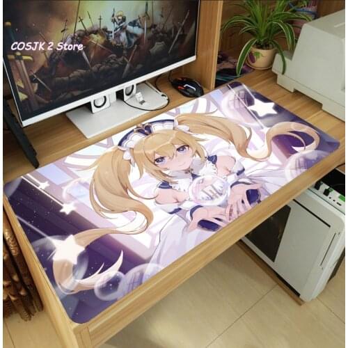 Anime Game Genshin Impact Barbara Large Mouse Pad Laptop PC Gaming Computer Desk Keyboard Mat Thicken Antislip Mousepad Playmat