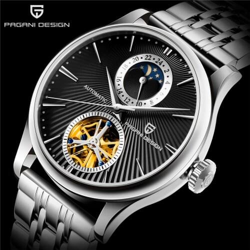 PAGANI DESIGN Mechanical Watch Business Sport Men Automatic Watch Men Luxury Brand Stainless Steel Male Clock relogio masculino