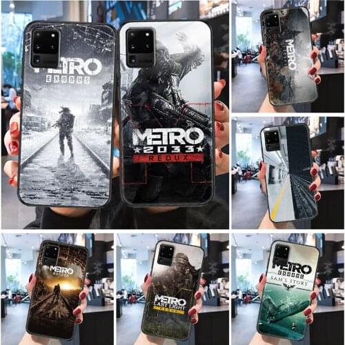 Metro 2033 Exodus Game Phone case For Samsung Galaxy Note 4 8 9 10 20 S8 S9 S10 S10E S20 Plus UITRA Ultra Frosted black fashion