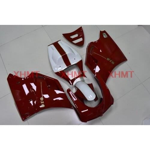 For 748 1996 - 2002 Fairing for DUCATI 916 2001 Plastic Fairings 998 1999 Red White Fairing Kits
