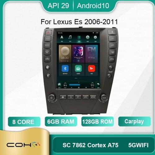 For Lexus Es 2006-2011 Android 10.0 Octa Core 6+128G Gps Autoradio Car Multimedia Player Cooling fan