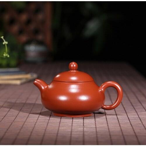 Purple Sand Pot Yixing Famous Artist Danfang Handmade Light Ware Raw Mine Zhuni Dahongpao Jade Emulsion Pot