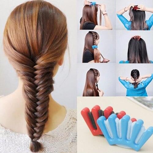 Hair Braider Braid Style Sponge Plait hair Twist Styling Braiding Tool Sponge Hair Braider Twist Styling Braid Tool Holdr Clip