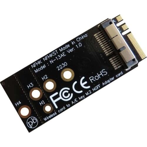 H1111Z NEW 12+6 Pin Bluetooth Wifi Wireless Card Module to NGFF M.2 A/E Key Adapter Card BCM94360CS2 BCM943224PCIEBT2 for Mac OS