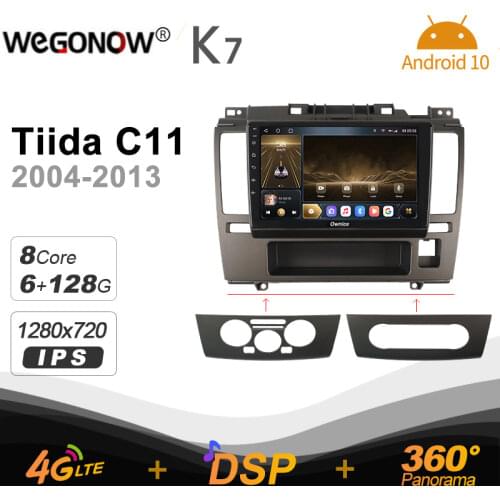K7 Ownice 6G Ram 128G Rom Android 10.0 Car radio setero for Nissan Tiida C11 2004 - 2013 Auto Audio 360 Panorama Optical 5G Wifi