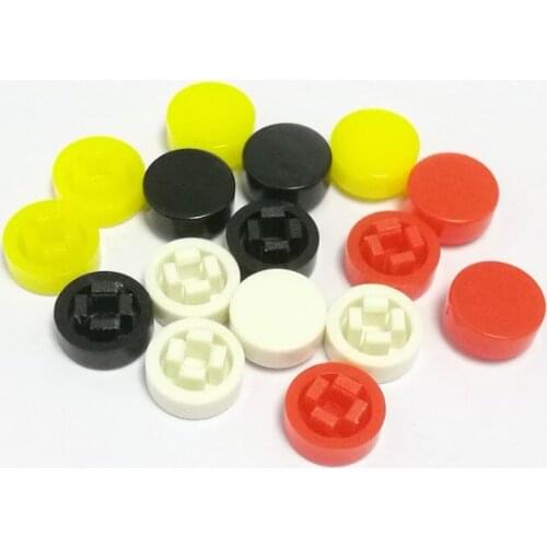 100pcs round button cap tactile switch cap 8*3mm push button cap for 6*6mm square tactile switches