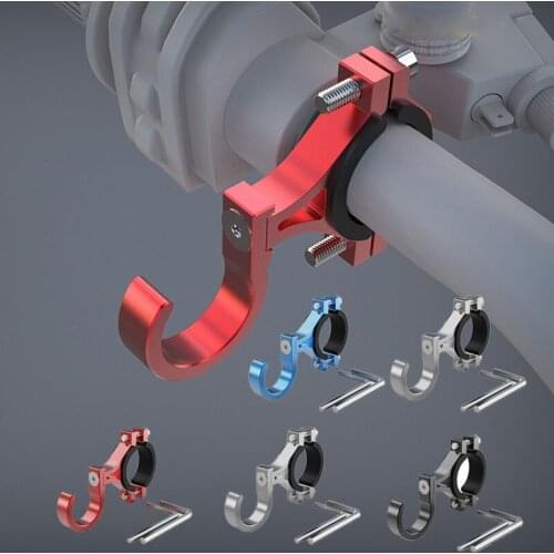 Motorcycle Electric Vehicle Bike Hanging Hook Free Punch Multi-purpose Aluminum Alloy Hook Bike Helmet Hook