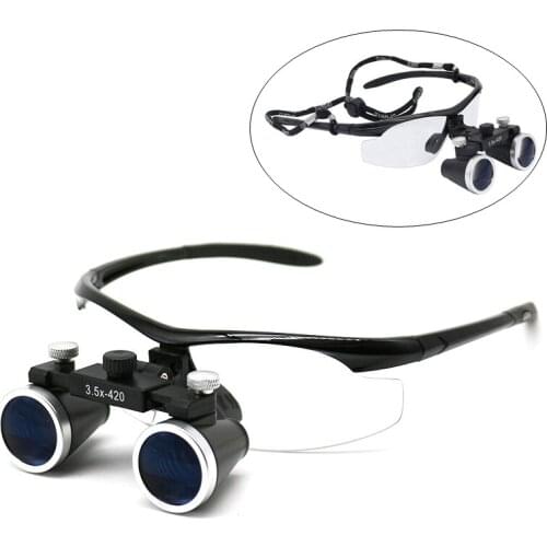 3.5X Head Wearing Dental Loupe Binocular Magnifier Dentist Surgical Magnifying Glasses for Surgery Surgical Medical Operation