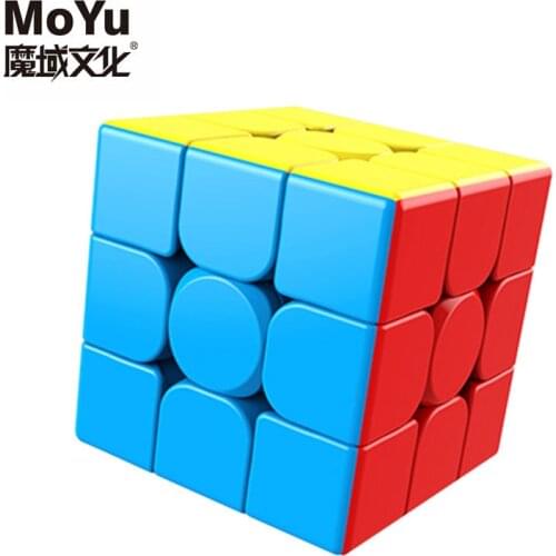 MoYu 3x3x3 meilong magic cube stickerless cube puzzle professional speed cubes educational toys for students
