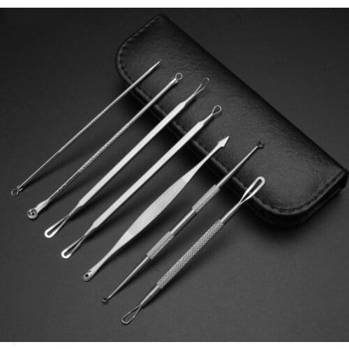 Stainless Steel Blackhead Extractor Hot Sale Blackhead Acne Removal Needles Skin Care Face Sets Beauty Tools
