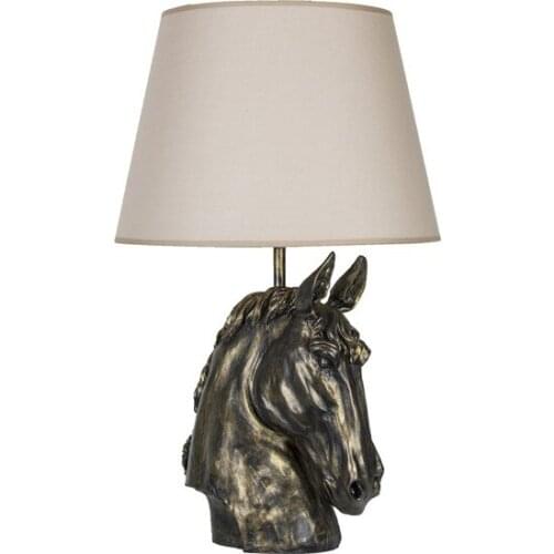 New Modern Design Horse Lampshade Gold Beige Lampshade