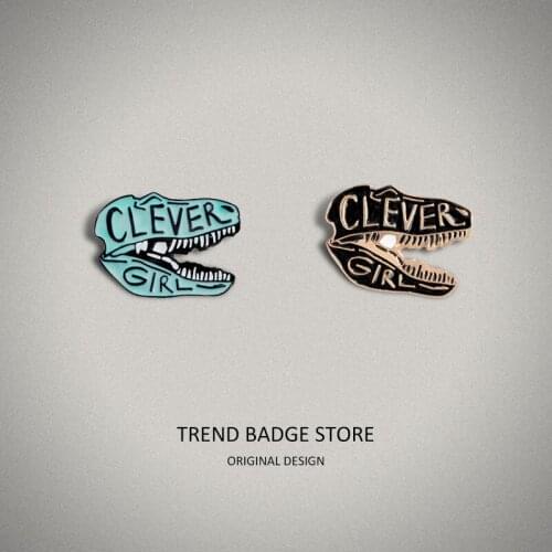 Sharp Teeth Dinosaur Big Mouth Enamel Label Pins Brooches Omn Clothes, Fashion Movie Perimeter Badge Clothes Accessories