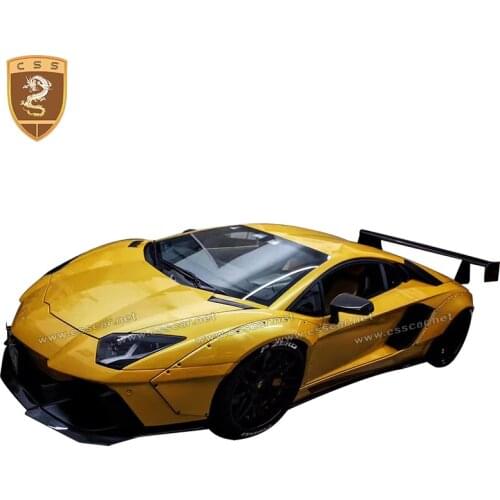 FRP Front Bumper Guard Rear Spoiler Front Lip Rear Diffuser Side Skirts Wheels Brows For for Lamborghin LP700 LB Wide Body Kit