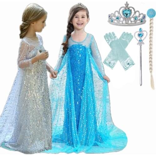 Girls Dress Kids Dresses for Girls Cosplay Costume Sequined New Year Toddler Party Princess Christmas Dresses Halloween Clothing