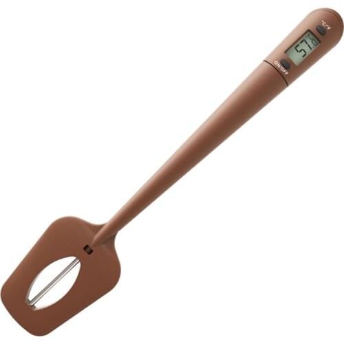 Durable Silicone Candy Thermometer Digital Spatula Thermometer Silicone Spatula w/Fast Read Digital for Kitchen Cooking