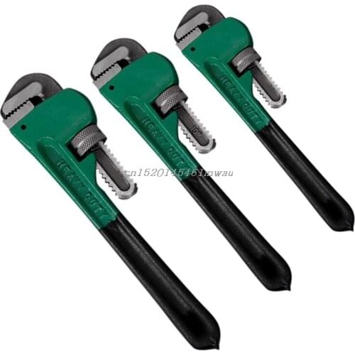 Adjustable Heavy Duty Pipe Wrench Clamp Plumbing Hand Tool 8Inch 10Inch 12Inch