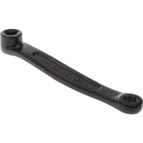 Bike Bicycle 170 mm Black Steel Iron Left Crank Arm with Prismatic Hole