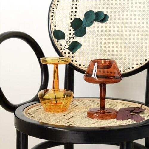 Glass Candle Holders Small Tea Light Holders Centerpieces for Wedding Party Home Decor