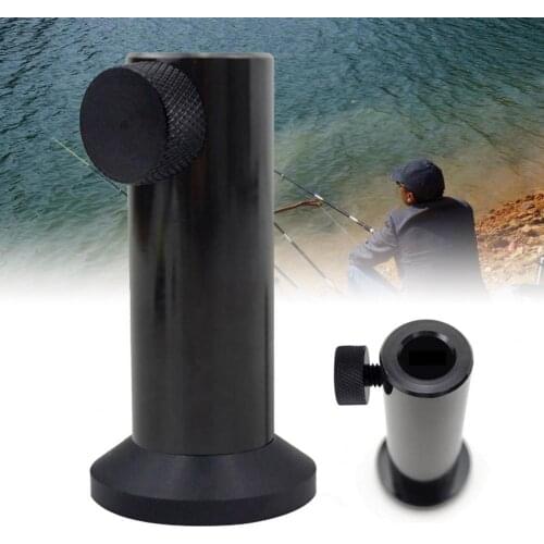 Rod Socket Rack Portable Fishing Rod Support Aluminum Alloy Sea Pole Bracket Portable Sea Pole Socket Bracket for Angling
