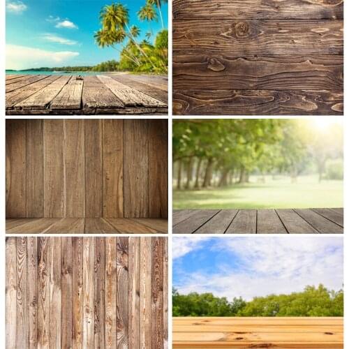 SHUOZHIKE Vinyl Retro Wood Texture Backdrops Scenery Wooden Floor Plank Photography Background for Photo Studio 20103FMB-01