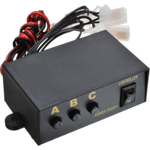 1pcs 6 Ways LED Strobe Light 3 Flashing Modes Controller Lamp Emergency Flash Light Flashing Controller Box DC 12V