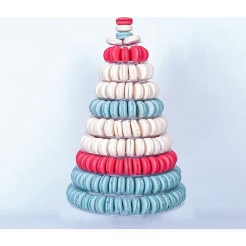 10Layers Macaron Display Stand Plastic Cupcake Dessert Display Trays Party Supplies Cake Decoration Tools