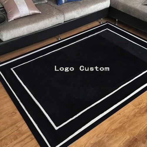 100% Acrylic Carpet For Living Room Plus Size Rectangle Comfortable Carpet Living Room With Customized Logo