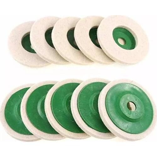 3pcs Wool Polishing Wheel Buffing Pads Angle Grinder Wheel Felt Polishing Disc for Metal Marble Glass Ceramics