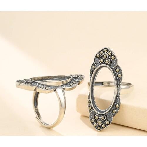 925 STERLING SILVER Semi Mount Bases Blanks base blank Pad ring Setting jewelry findings (without stone) A5411