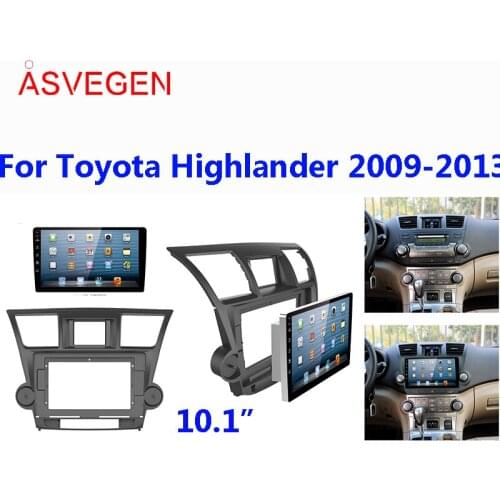 Asvegen Car Radio Fascia Automobile Audio Frame GPS Navigation Frame Plane For Toyota Highlander 2009-2013