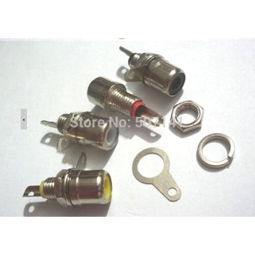 FREE SHIPPING 12pcs metal Female Amplifier RCA Jack Chassis Mount connector