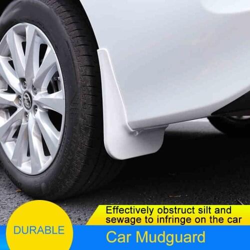 QHCP Car Front Rear Mud Guard Mud Flap Mudguard Splash Guard Mudflaps Plastic Baking Varnish 4Pcs/Set Fit For Toyota Camry 2018