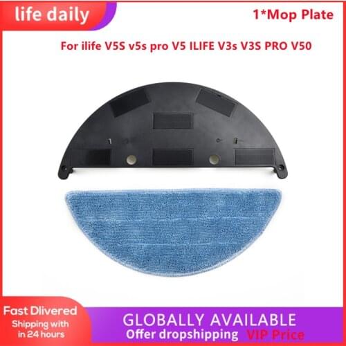 Mop Plate Holder Bracket With Mop For Ilife V5S V5s Pro V5 ILIFE V3s V3S PRO V50 Replacement Household Indoor Cleaning Tool