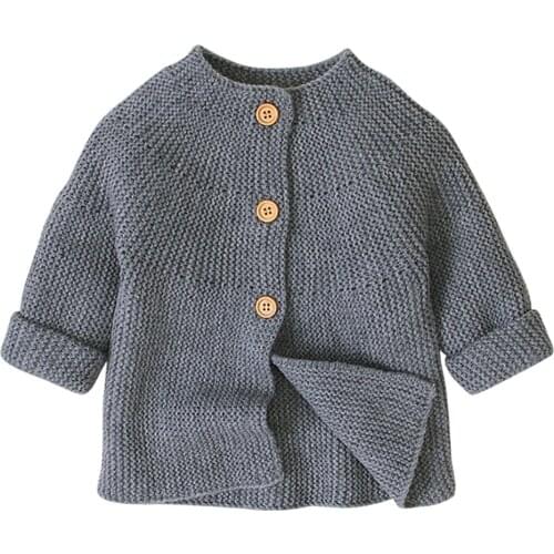 Kids Newborn Cardigan For Baby Girls Clothes Hot 2021 Autumn Spring Infant Jacket For Baby Boys Outerwear Knitting Sweater Coat