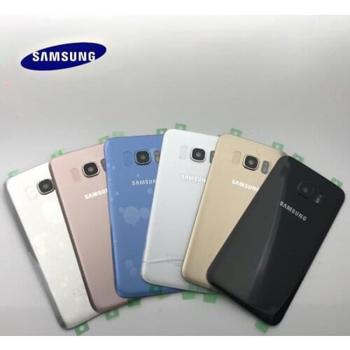 10pcs New Rear Panel Glass Battery Back Cover For Samsung Galaxy S7 G930 S7 edge G935 With Stickers