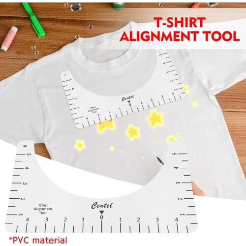 T-Shirt Alignment Ruler For Guiding T-Shirt Design Fashion Rulers With Size Chart DIY Drawing Template Craft Tool инструменты