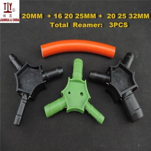 Plumbing tools 3pcs/bag 16/20/25/26/32mm PEX-AL Internal hand Reamer pex-al-pex pipe T-Calibrator tool Fitting for Plumbing Pipe
