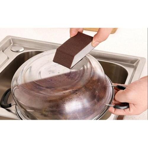 High Density Alumina Emery Sponge For Cleaning Homeware Kitchen Sponge Removing Rust Rub Kitchen Accessories Cleaner Tools