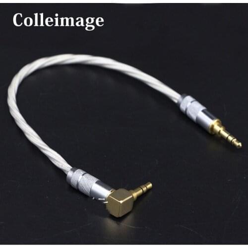 Hifi cable Stereo Audio 3.5mm to 3.5mm Male 3 Line In Car Aux Cable Headphone Amplifier