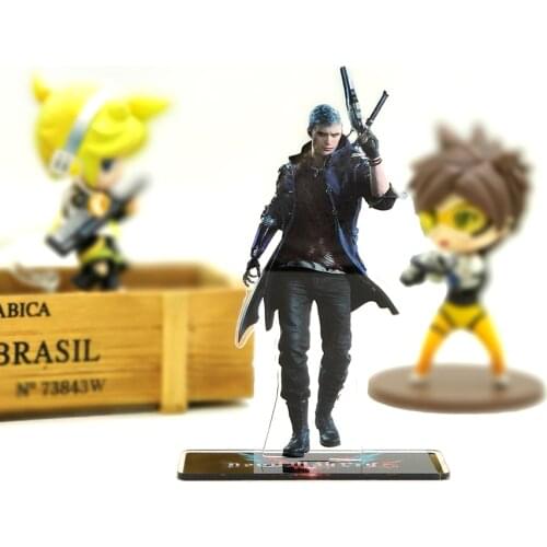 Love Thank You Devil Cry 5 Nero DMC acrylic stand figure model plate holder cake topper anime Game