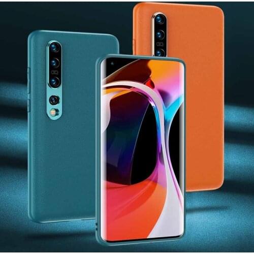 Leather Case For Xiaomi MI 10 Case Cover Luxury Bumper Silicone Case on For Xiaomi MI 10 Pro MI10 Cover Funda