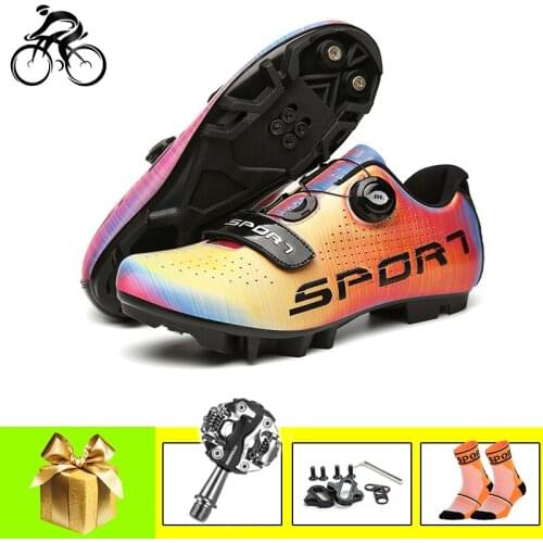 Cycling Sneaker Men Women Ultra-light Sapatilha Ciclismo Mtb SPD Pedals Breathable Self-locking Superstar Bicycle Riding Shoes