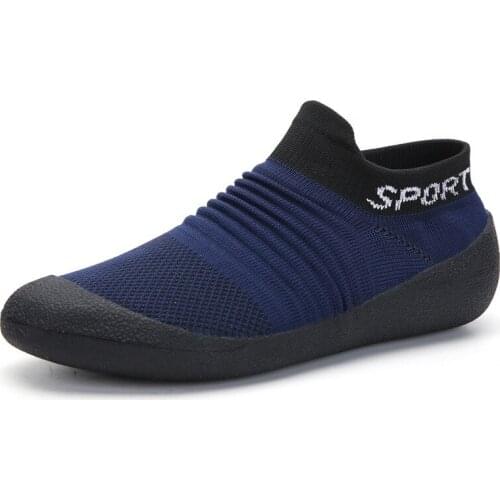 Men Shoes Sneakers Breathable Mesh Men Casual Shoes Plus Size Lightweight Sneakers Sock Shoes Slip On Flats Soft Walking Shoes