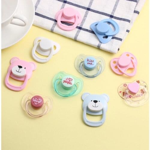 Brand New Lovely Doll Magnet Pacifier Doll Supplies Dummy Nipples Magnet For New Reborn Baby Kids Toy Doll Accessories
